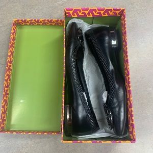 Tory Burch Flat Gerritt Shiny Madras